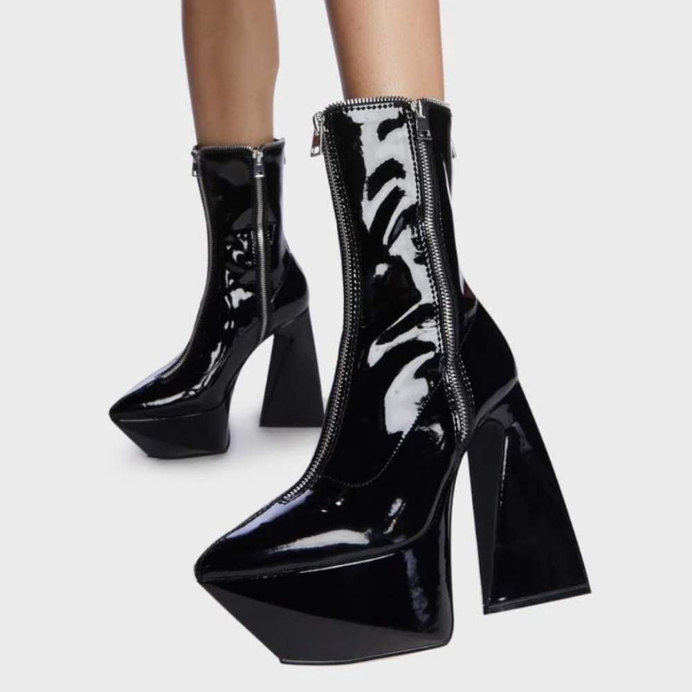 Poster Grl Future Trippin Dolls Kill Patented Ankle Boot